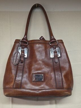 Pelle Studio Cognac Brown Leather Shoulder Bag